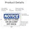 Signmission Do Not Climb On Or Jump Off Dock, 10 in W x Rectangle, Aluminum OS-2PACK-NS-A-710-L-15421 - alternate 3